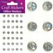 Oaktree UK Oaktree - Stickers Glitter Diamantjes Zilver (per vel) 8mm