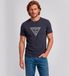 Guess T-shirt Triangle Print Marineblauw S