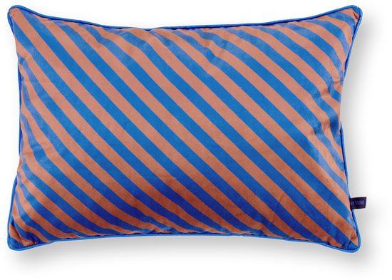 Pip Studio Sierkussen Block Stripes - Blauw - 35x50cm