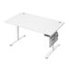 JOYFURNOS Bureau électrique réglable en hauteur blanc avec 4 mémoires de hauteur - 140 x 60 cm