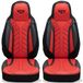 BREMER SITZBEZÜGE Autostoelhoezen voor Mercedes GLC Bj ab 2015 – Stoelhoezen voor bestuurder en passagier in Zwart/Rood