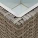 vidaXL - Jardinière sur pied - Set de 3 - Métal - Gris - 30 x 30 x 80 cm