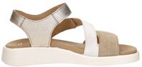 Ara - 1221407 MADEIRA-S - Sandalen met hak Dames Sandalen - Kleur: Wit/beige - Maat: 38