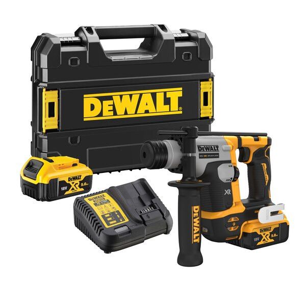 DeWalt DCH172P2-QW 18V Li-ion XR Accu Boorhamer set (2x 5.0Ah) in TSTAK koffer - SDS-Plus - 1.4 J