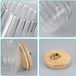 Set de 3 bocaux de rangement en verre - options de rangement multifonctionnelles - couvercles en bambou - verre borosilicaté
