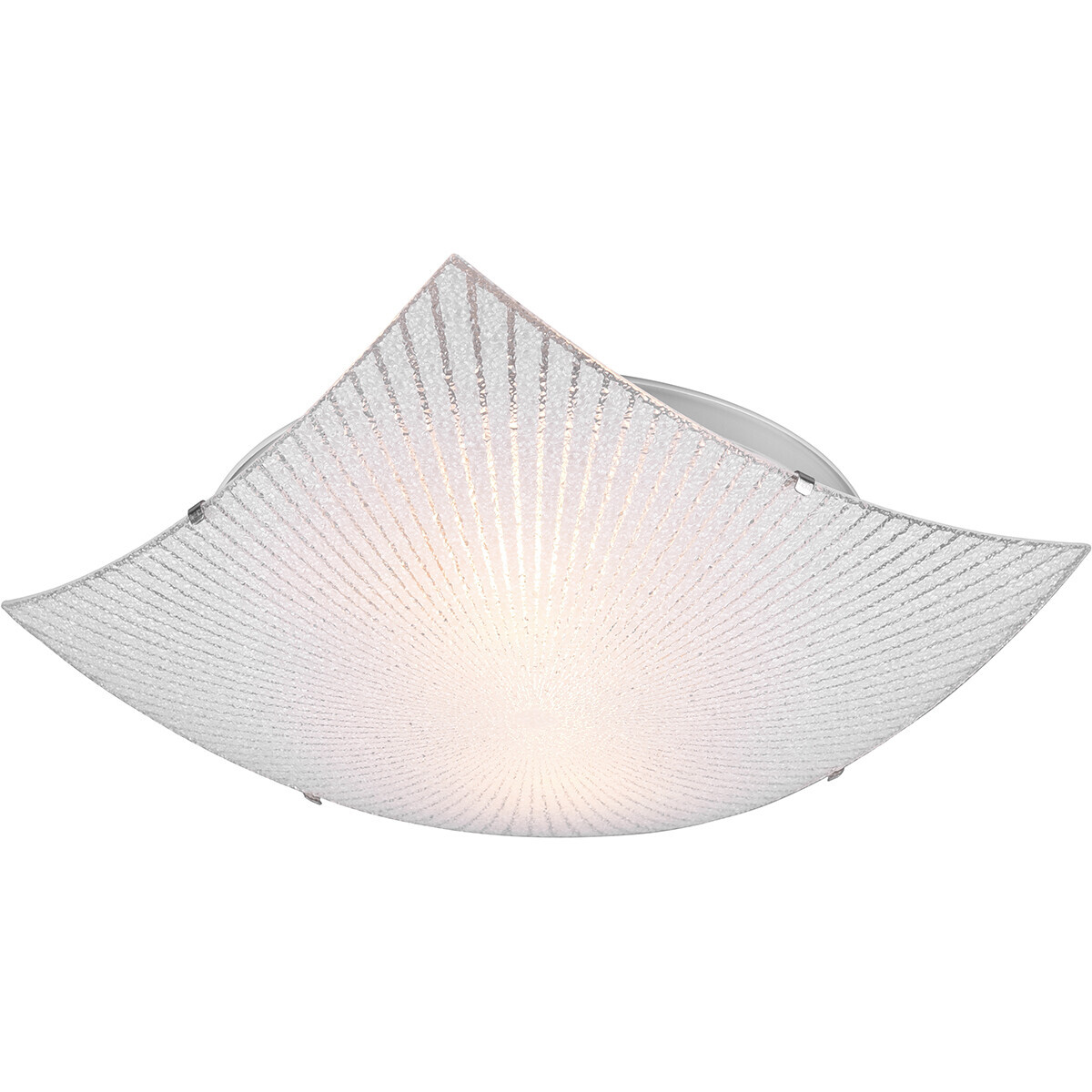 BES LED LED Plafondlamp - Plafondverlichting - Trion Elize - E27 Fitting - 2-lichts - Vierkant - Mat Chroom - Aluminium