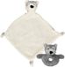 Nature Planet Pluche dieren setje wolf - knuffel rammelaar van 15 cm - en tutteldoekje 40 cm
