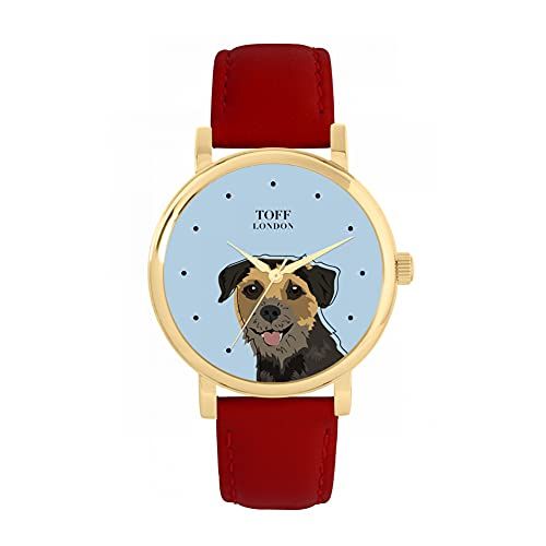 Toff London Border Terrier Hoofd Hondenhorloge - 5059656823230