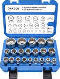 Merkloos / Sans marque Wan GmbH 21-delige 1/2 inch veeltand moerset dopsleutelset