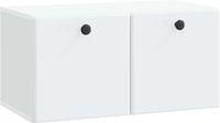 vidaXL Wandmontage TV-kast 59,5 x 31 x 30 cm Wit Bewerkt hout
