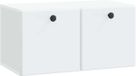 vidaXL Wandmontage TV-kast 59,5 x 31 x 30 cm Wit Bewerkt hout