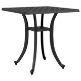 VidaXL Tuintafel Zwart 53x53x53 cm Gietaluminium