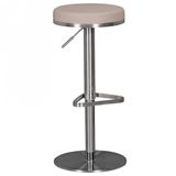 WOHNLING Barkruk Kunstleer Taupe 82 cm