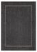 Carpetsale24 Tapis intérieur/extérieur - Tissage plat résistant aux intempéries aspect sisal avec bordure, tapis de cuisine, terrasse, salon Taille : 60x100 cm