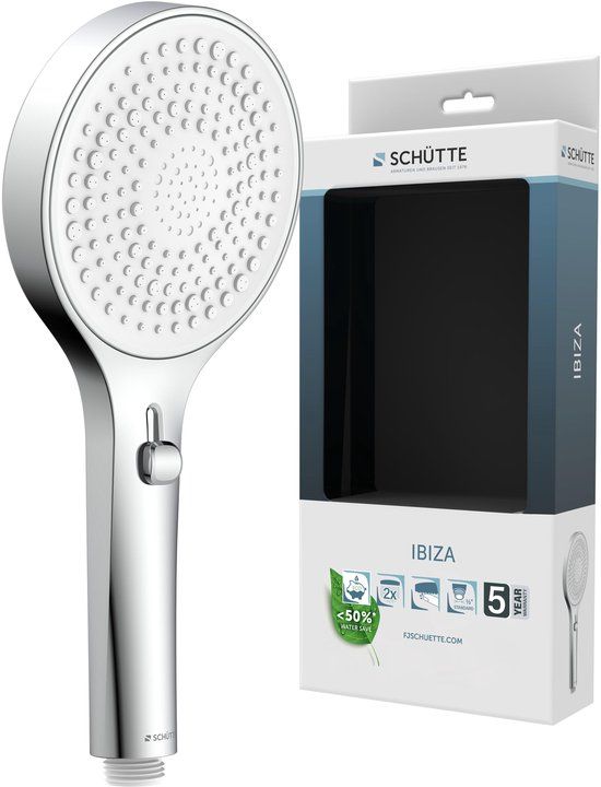 Schütte IBIZA Handdouche - Rond - Chroom/Wit