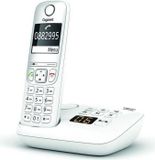 Gigaset AS690 A, draadloos telefoonapparaat, antwoordapparaat, luidsprekerfunctie, nummerherkenning, wit