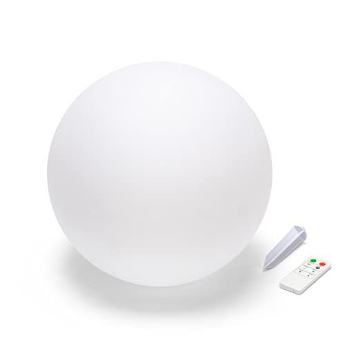 VELAMP Solar Oplaadbare RGB LED Bol - 40cm - Met Afstandsbediening