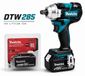 Makita Visseuse à chocs - DTW285 - 18 V - Moteur sans balai - 280 Nm - 1 batterie - 6,0 Ah - mandrin carré 1,27 cm
