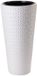 Form Plastic Pot de fleurs Diamond - kunststof - blanc - D40 x H80 cm - avec pot intérieur