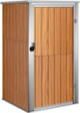 vidaXL Tuinschuur 88x89x161 cm gegalvaniseerd staal bruin