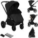 Lionelo Mika Plus Kinderwagen - Zwart
