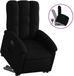 vidaXL Fauteuil releveur réglable tissu noir