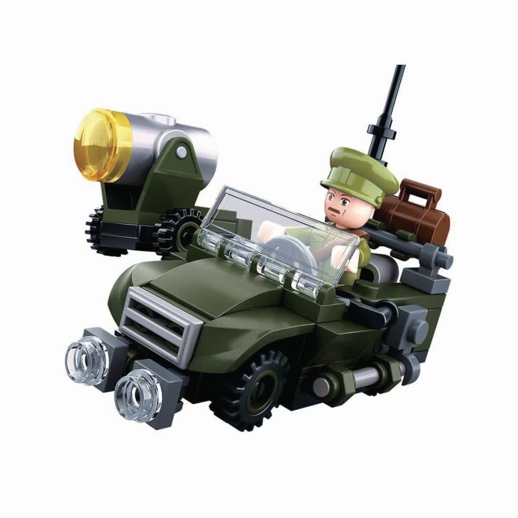 Sluban M38-B0678B Building Blocks Wwii Serie Allied Jeep - 2019 Model