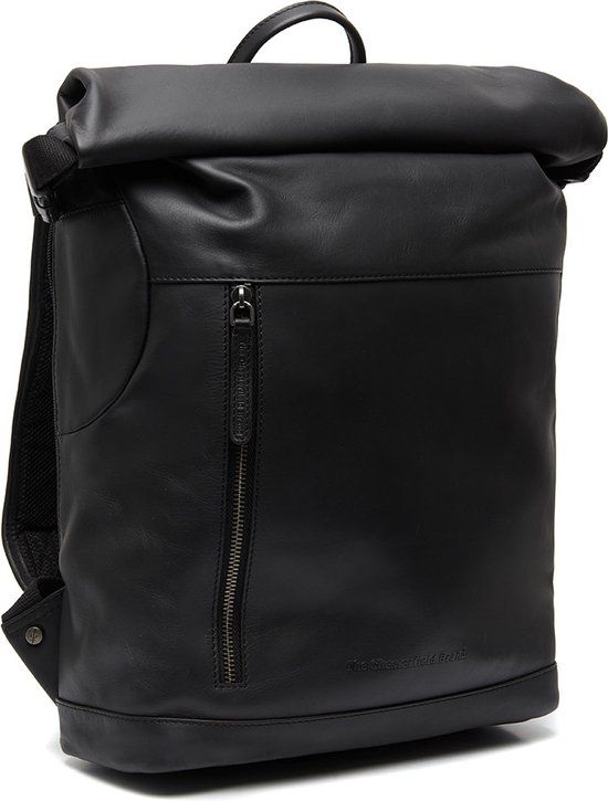 The Chesterfield Brand Mazara Leather Backpack Black - 12L - 13 inch