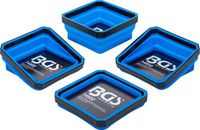 BGS Magnetische legschalenset - silicone - vouwbaar - 115 x 115 x 50 mm - 4 delig