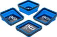 BGS Magnetische legschalenset - silicone - vouwbaar - 115 x 115 x 50 mm - 4 delig