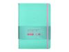 Antartik Notitieboek met elastiek, hardcover, A5, gladde vellen, roze en turquoise, 100 vellen, 80 g, FSC