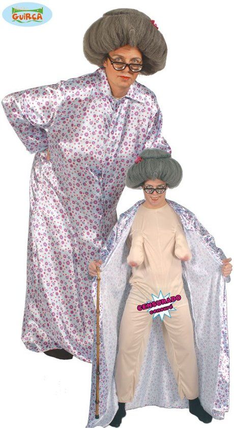 Guirca Sexy Oma Kostuum met Surprise Effect - Maat: One Size