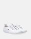 Venezia Dames - Chaussures à lacets en cuir blanc - Lacets élastiques