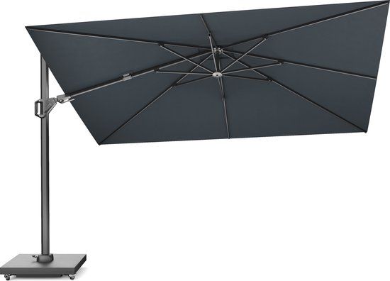 Platinum Challenger T² Premium - 260x350 cm Faded Black Rectangular Cantilever Parasol
