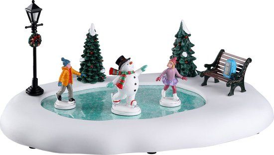 Lemax - Frosty Goes Ice Skating - Tafelstuk met animatie