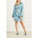 GUESS Marciano By Blossom Kimono Robe Bleu