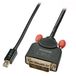LINDY DisplayPort/DVI-aansluitkabel 1,00 m 41951 zwart