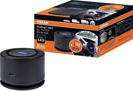 Osram AirZing Mini Air Purifier Autoparfum Luchtververser - Zwart