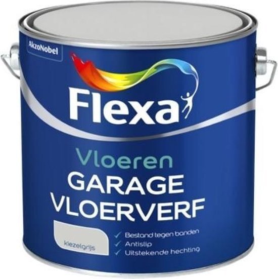 FLEXA garagevloerverf kiezelgrijs 2