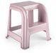 Plasticforte Marchepied - 2 marches - rose - plastique - 44 x 42 x 45 cm - jusqu'à 120 kg