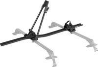 OEM Aluminiumen fietsendrager voor op het dak, draagvermogen 15 kg, geschikt voor standaard dakdragersystemen, voor 1 fiets, voor auto's en SUV's, zwart