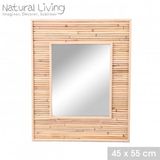 Natural Living Spiegel KONE rotan en bamboe B45 x H55 cm