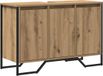 vidaXL Wastafelmeubel, Artisan Eiken, 91 x 35 x 60 cm