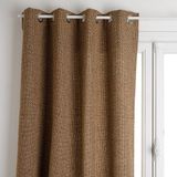 Atmosphera Gordijn Wilde Linnen Gebreid - Beige - 140x260 cm - Met Ringen