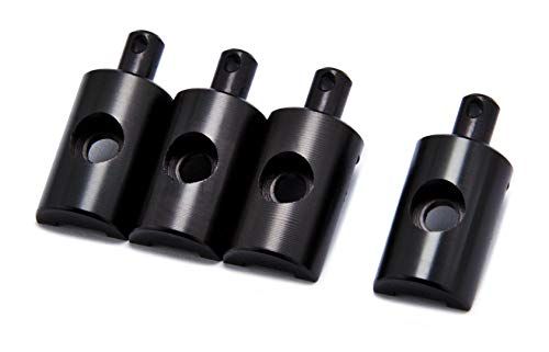 PrecisionGeek Vervanging voor Tamiya Lunchbox ZWART Geanodiseerd Aluminium Body Mounts (4 Stks)