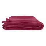 Shavasana Bodhi Yogadeken, 100% katoen, dik en robuust weefsel, sprei, bordeaux, 150 x 200 cm