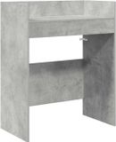 vidaXL DJ Tafel Betongrijs 102 x 45 x 102 cm Bewerkt Hout