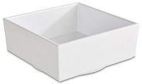 APS Melamine Bento Box "Asia Plus", 7.5x7.5x3 cm, White, Set of 4