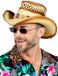Wilbers & Wilbers Strohoed Cowboy Festival Beige met Bruine Stenen