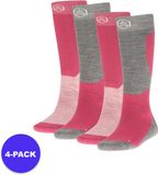 morethansocks Apollo (Sports) - Skisokken Unisex - Roze - Maat 35/38 - 4-Pack